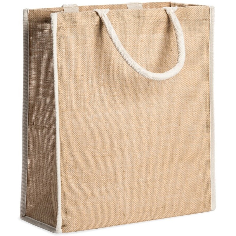 Sac En Jute Naturel Et Poign Es En Coton Renforc