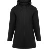 Veste imperméable pour femme à capuche fixe avec visière, ​​210 g/m²