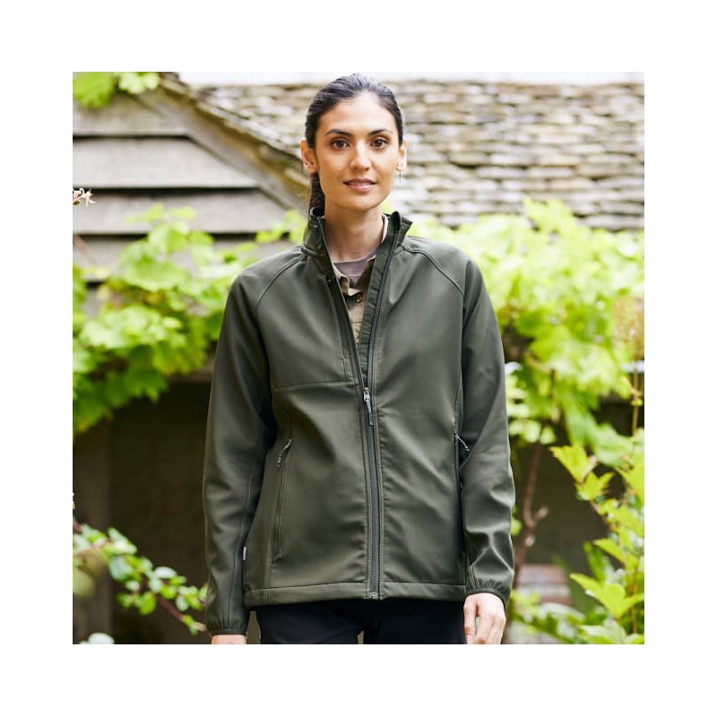 Veste softshell femme en polyester recyclé déperlante et coupe-vent, 270 g/m²