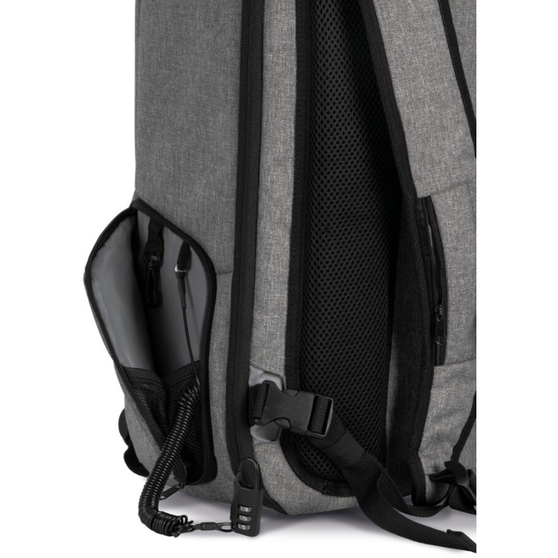 Sac à dos antivol en polyester avec port USB, 32 litres