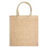 Sac en jute naturel avec anses renforcées en coton coloré