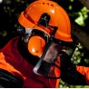 Casque forestier de sécurité et antibruit avec visière renforcée