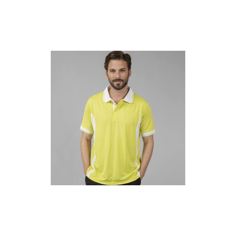 Polo sport respirant homme polyester Quick Dry, 140 g/m²