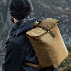 Sac à dos vintage en toile cirée avec fermeture à rabat, 9 litres