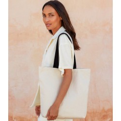 Sac shopping en coton canvas commerce équitable, 407 g/m²