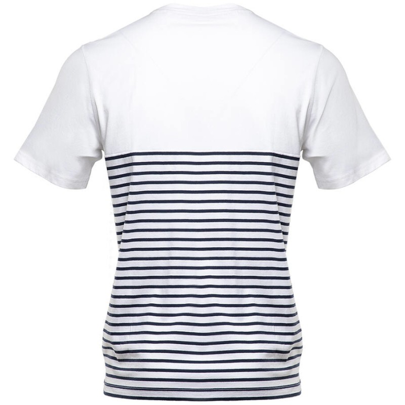 T-shirt marinière en coton organique manches courtes, 180 g/m²