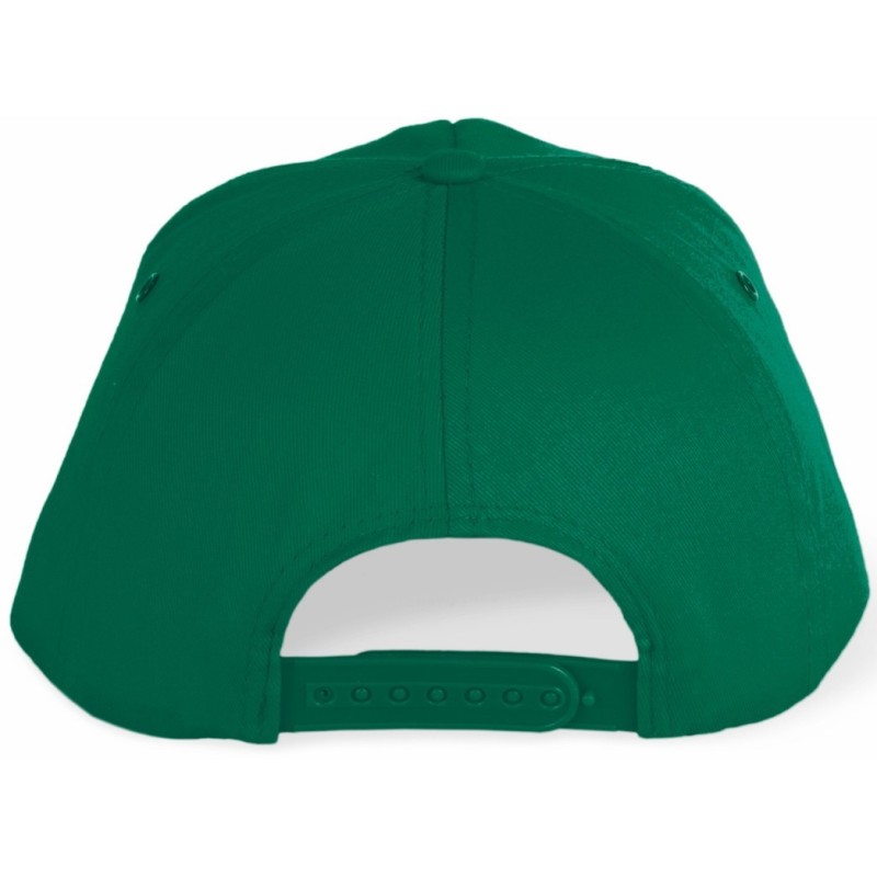 Casquette souple 5 panneaux en coton sergé, 155 g/m²