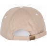 Casquette 6 panneaux en coton sergé avec détails contrastés, 155 g/m²