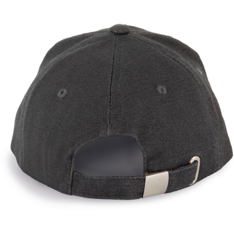 Casquette enfant 6 panneaux en coton avec liseré contrasté, 260 g/m²