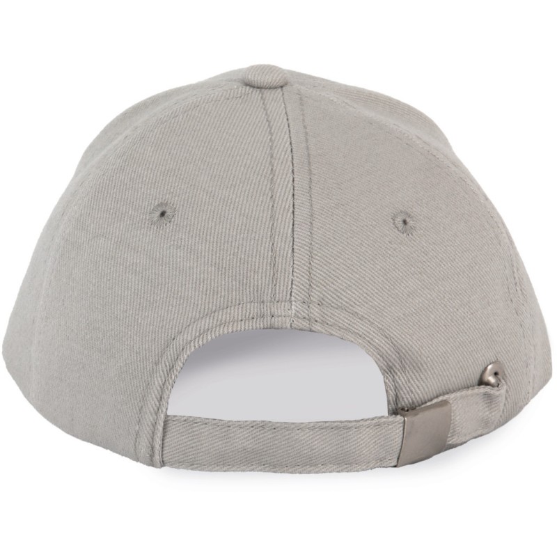 Casquette enfant 6 panneaux en coton avec liseré contrasté, 260 g/m²