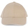 Casquette enfant 6 panneaux en coton avec liseré contrasté, 260 g/m²