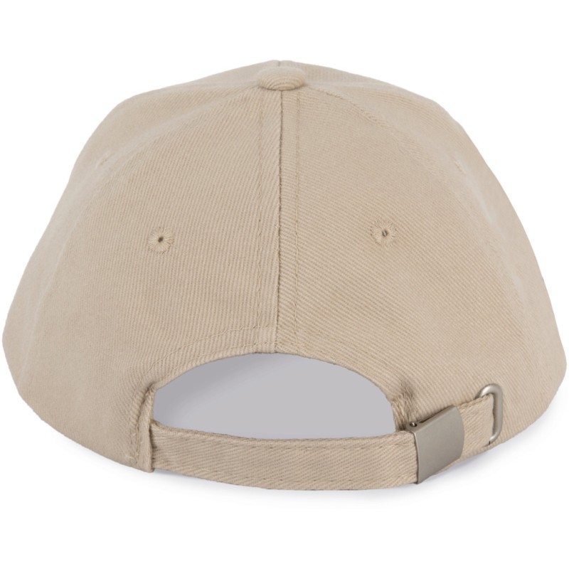 Casquette enfant 6 panneaux en coton avec liseré contrasté, 260 g/m²