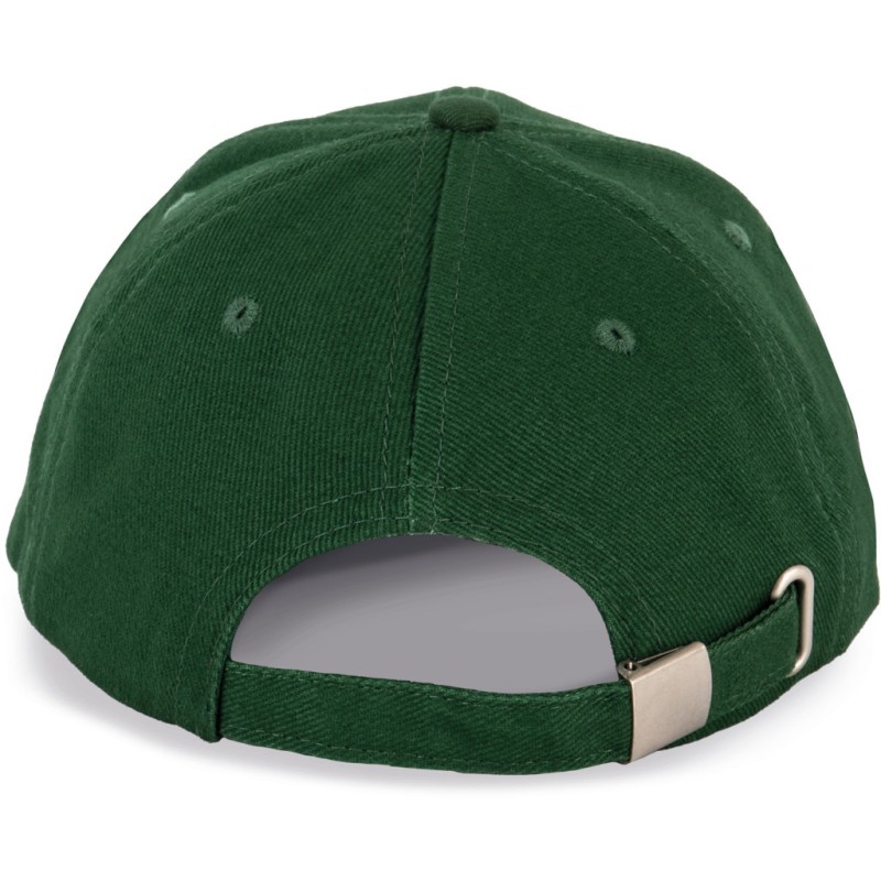 Casquette enfant 6 panneaux en coton avec liseré contrasté, 260 g/m²