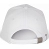 Casquette 5 panneaux avec renfort frontal en coton brossé, 180 g/m²