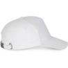 Casquette 5 panneaux avec renfort frontal en coton brossé, 180 g/m²