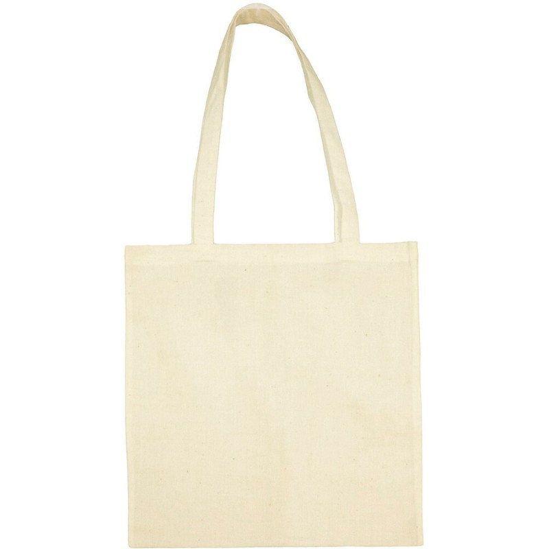 Tote bag, sac shopping en coton sans marque, premier prix en 140 g/m²