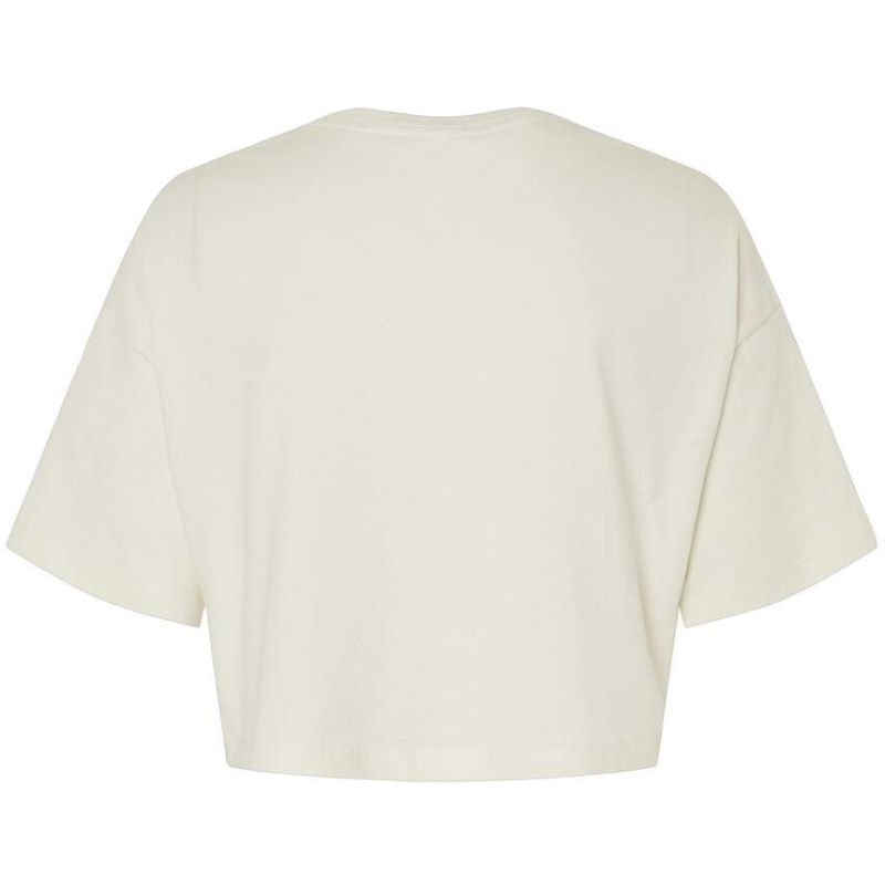 T-shirt court décontracté femme en coton, manches oversize, 120 g/m²