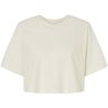 T-shirt court décontracté femme en coton, manches oversize, 120 g/m²