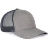 Casquette trucker 6 panneaux polyester recyclé avec fermeture snapback, 145 g/m²