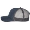 Casquette trucker 6 panneaux polyester recyclé avec fermeture snapback, 145 g/m²