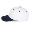 Casquette 6 panneaux en coton réglable par boucle métallique, 260 g/m²