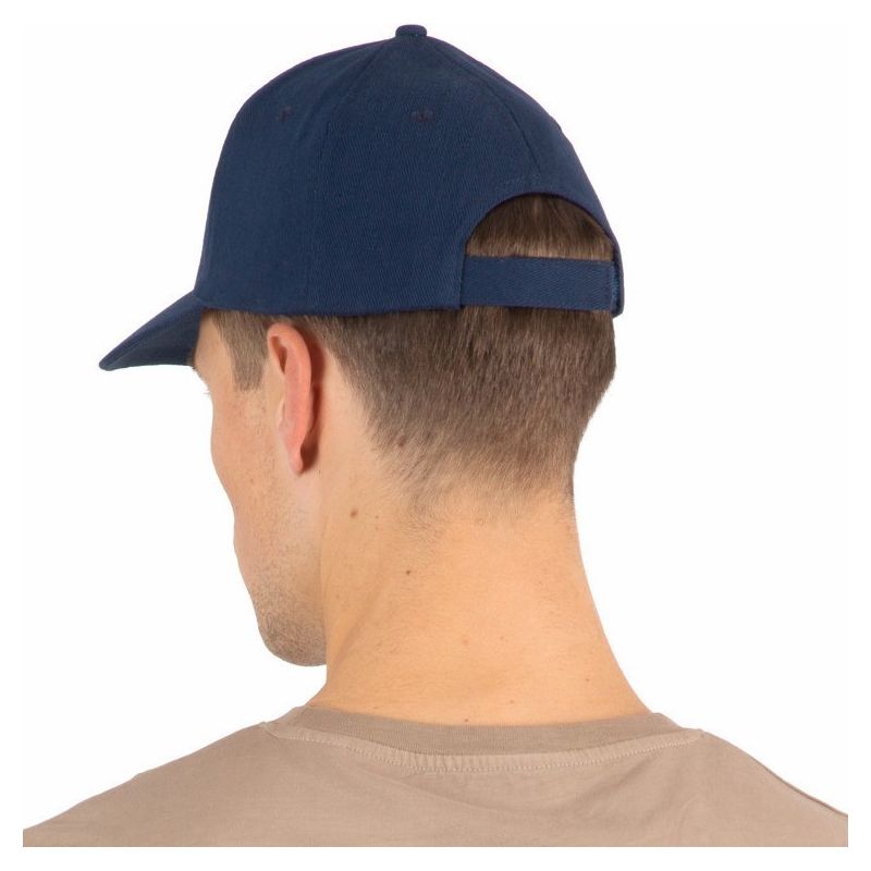 Casquette baseball 5 panneaux en coton brossé épais haute qualité, 340 g/m²