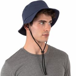 Bob style bucket en coton avec meilleur ajustement et maintien grâce à l'attache lacet