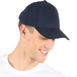 Casquette en coton recyclé 6 panneaux avec boucle métal, 260 g/m²