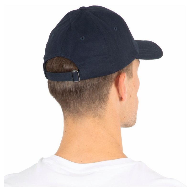 Casquette en coton recyclé 6 panneaux avec boucle métal, 260 g/m²