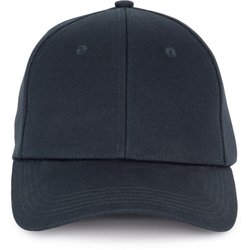 Casquette en coton recyclé 6 panneaux avec boucle métal, 260 g/m²