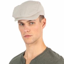 Béret Duckbill d'été en lin et coton, 180 g/m²