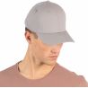 Casquette Baseball 6 panneaux en coton avec boucle métal, 260 g/m²