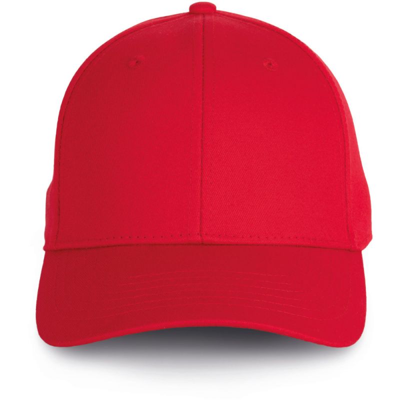 Casquette Baseball 6 panneaux en coton avec boucle métal, 260 g/m²