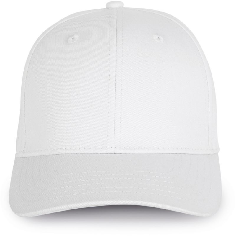 Casquette Baseball 6 panneaux en coton avec boucle métal, 260 g/m²