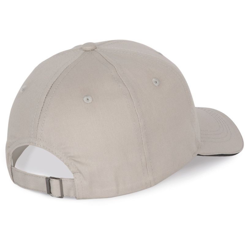 Casquette avec sandwich contrasté 6 panneaux en coton, 155 g/m²