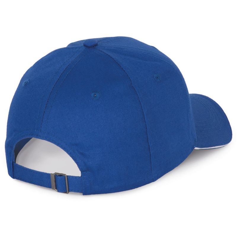 Casquette avec sandwich contrasté 6 panneaux en coton, 155 g/m²