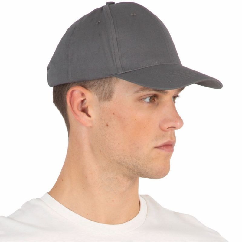 Casquette 6 panneaux en coton réglable par boucle métallique, 180 g/m²