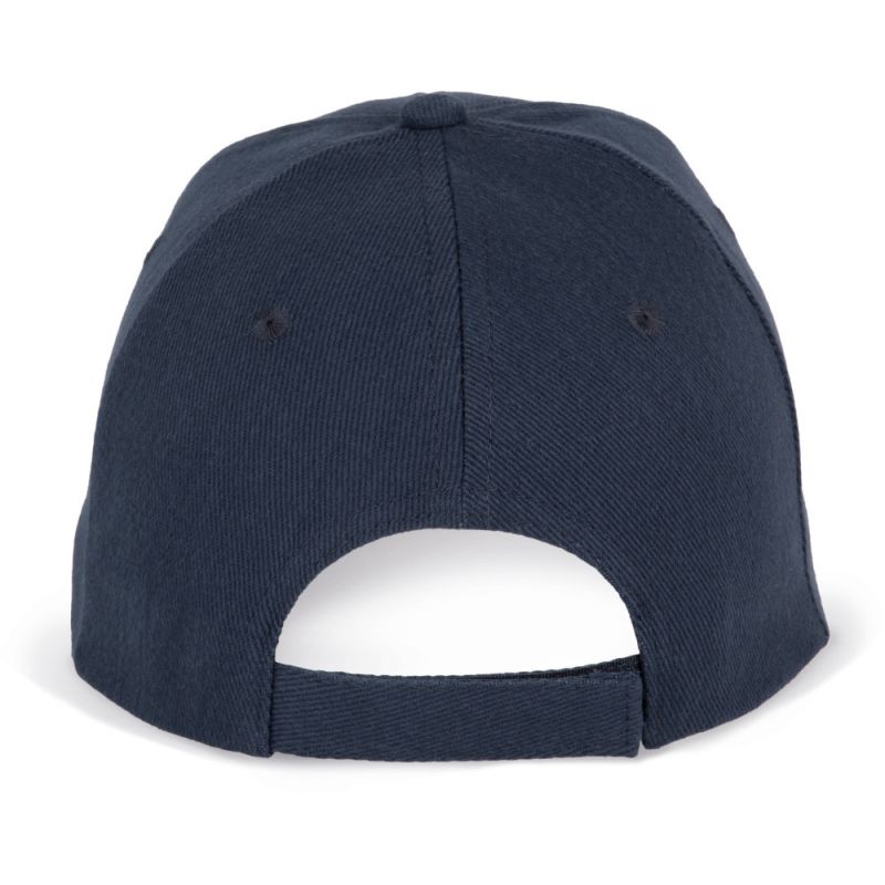 Casquette baseball 6 panneaux en coton brossé épais, 340 g/m²