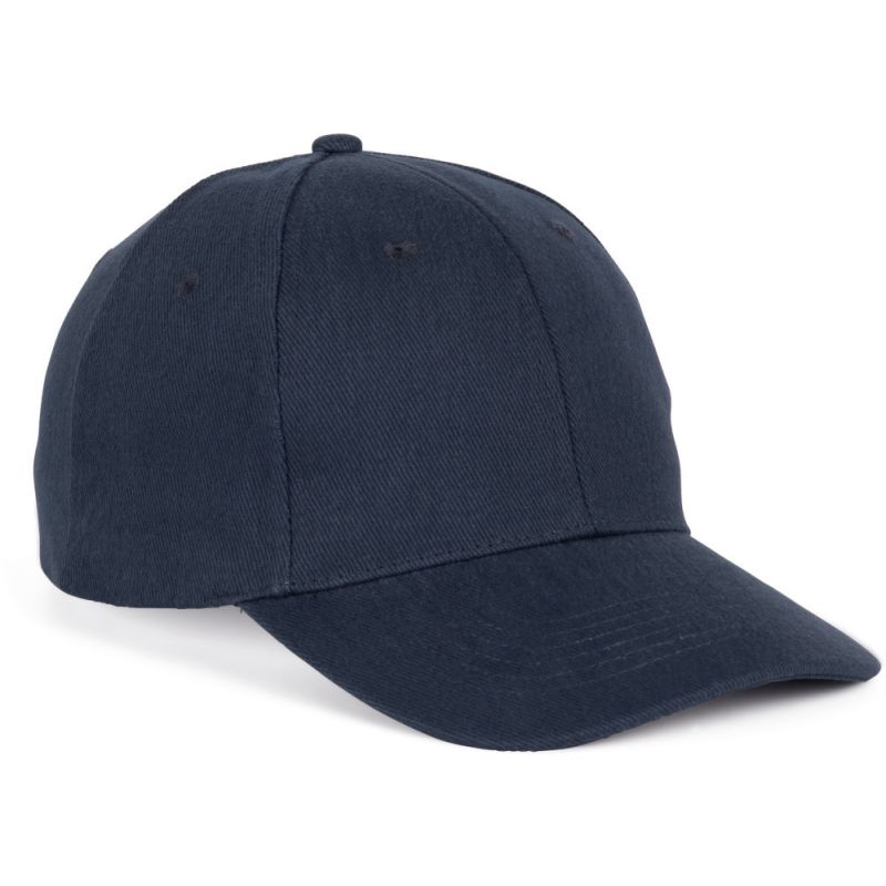 Casquette baseball 6 panneaux en coton brossé épais, 340 g/m²