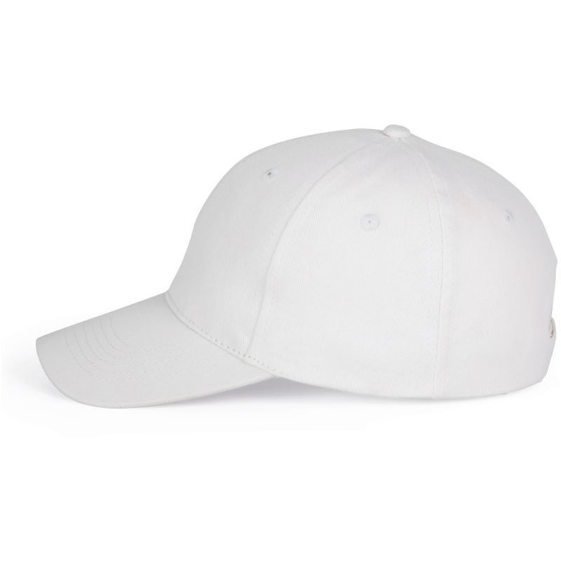 Casquette baseball 6 panneaux en coton brossé épais, 340 g/m²