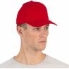 Casquette baseball 6 panneaux en coton brossé épais, 340 g/m²