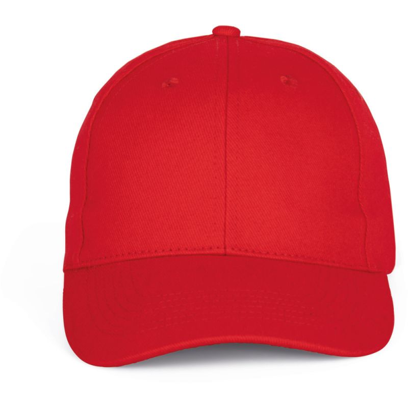 Casquette baseball 6 panneaux en coton brossé épais, 340 g/m²