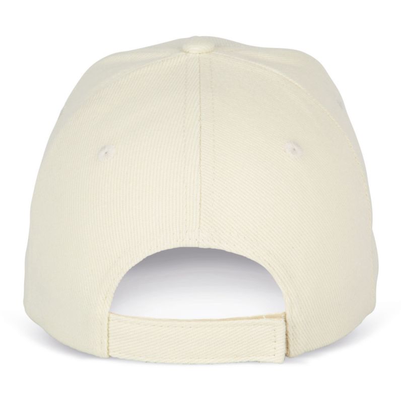 Casquette baseball 6 panneaux en coton brossé épais, 340 g/m²