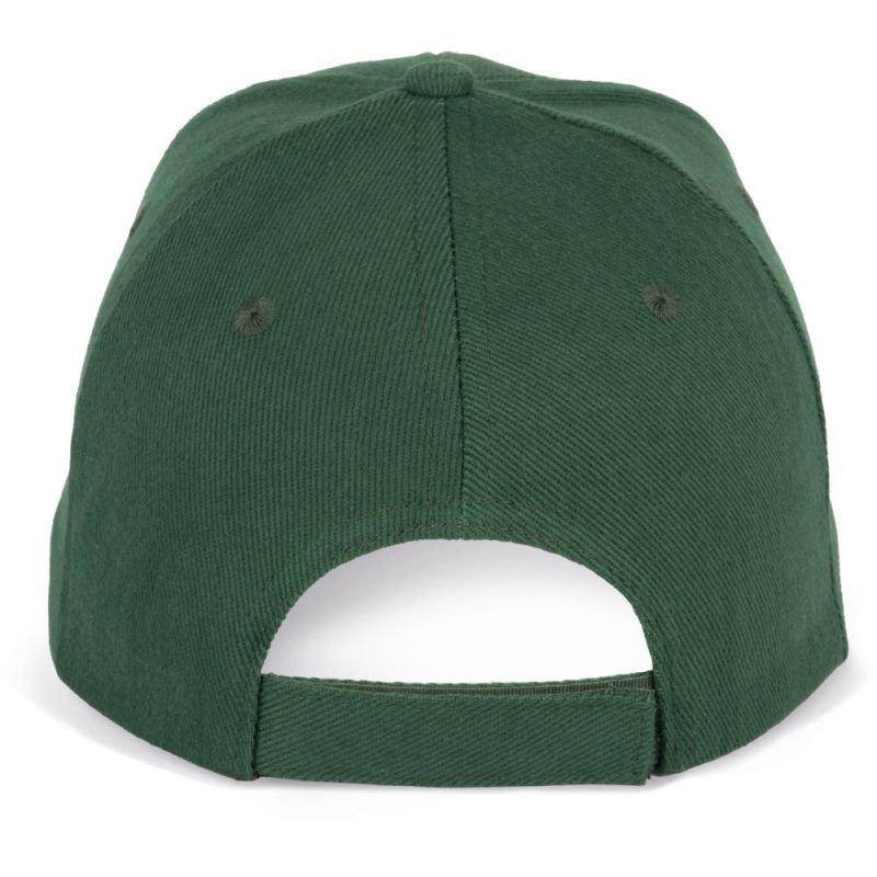 Casquette baseball 6 panneaux en coton brossé épais, 340 g/m²