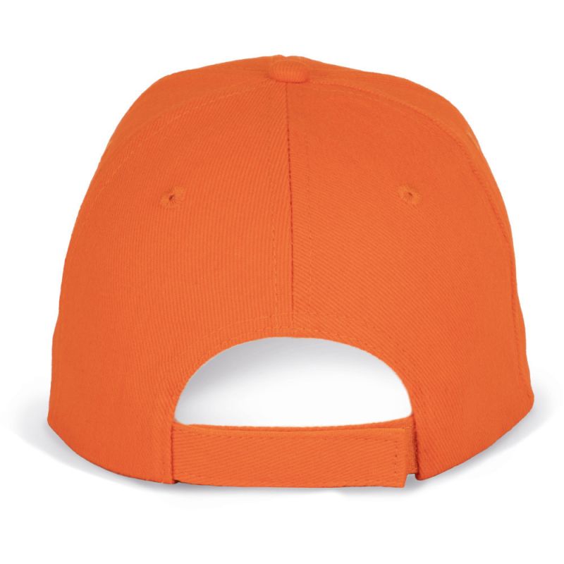 Casquette baseball 6 panneaux en coton brossé épais, 340 g/m²