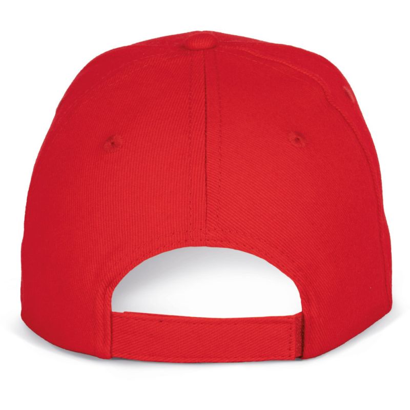 Casquette baseball 6 panneaux en coton brossé épais, 340 g/m²