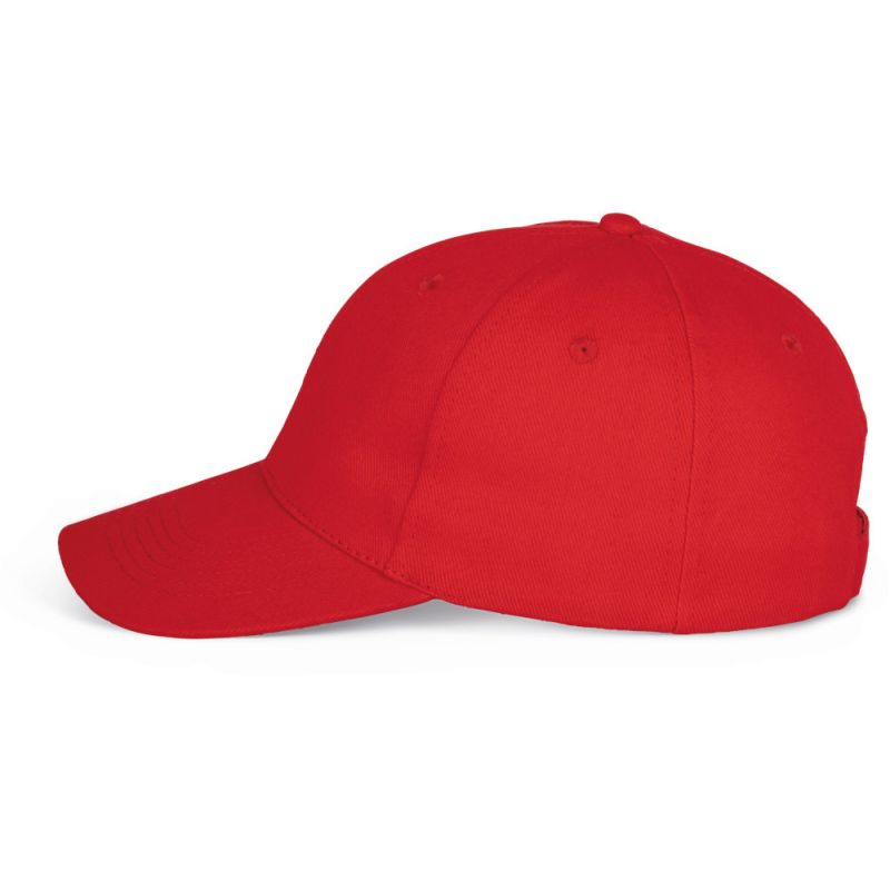 Casquette baseball 6 panneaux en coton brossé épais, 340 g/m²