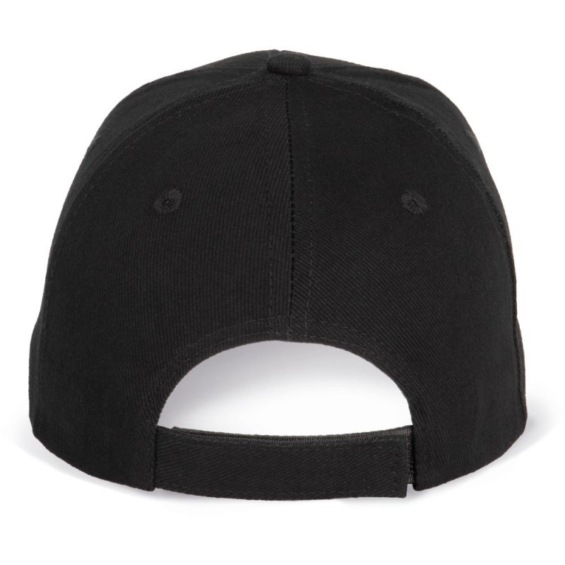 Casquette 6 panneaux en coton épais avec sandwich contrasté, 340 g/m²