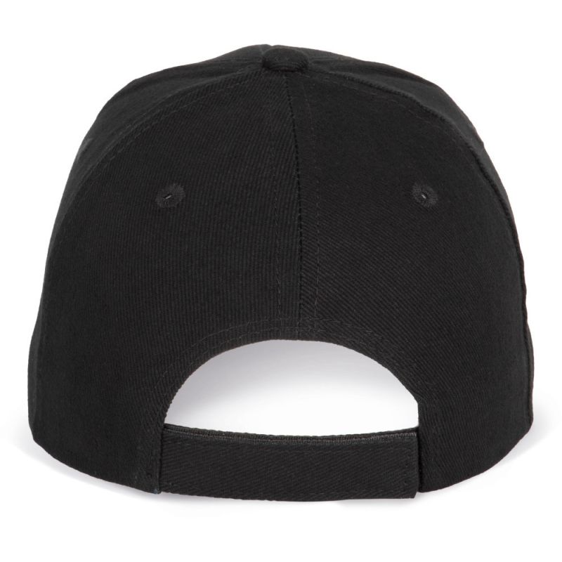 Casquette 6 panneaux en coton épais avec sandwich contrasté, 340 g/m²