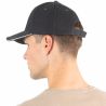 Casquette 6 panneaux en coton épais avec sandwich contrasté, 340 g/m²